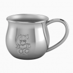 Teddy Silver Plated Plain Handle Baby Cup by Krysaliis