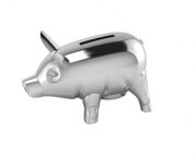 Krysaliis Silver-Plate Piggy Baby Bank