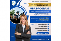 Elevate your career with a globally recognized Master of Business Administration (MBA) from Armenia, the UK, and Europe at Aspire Education Academy!