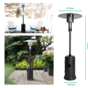 Climate Plus Black Mushroom Patio Gas Heater